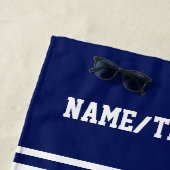 Serviette De Plage Couleur de coutume de nom de club d'équipe de (En situation)