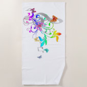 Serviette De Plage Couleur de la musique (Devant)