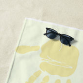 Serviette De Plage couleur mains (En situation)