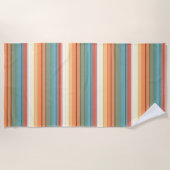 Serviette De Plage Couleur Muet des rayures sud-ouest (Devant)