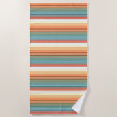 Serviette De Plage Couleur Muet des rayures sud-ouest (Devant)