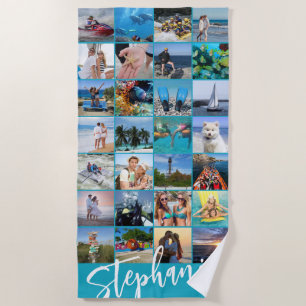 Serviette De Plage Couleur personnalisée de 28 photos