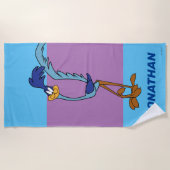 Serviette De Plage Couleur ROAD RUNNER™ (Devant)