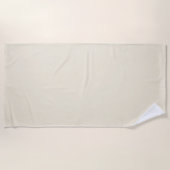 Serviette De Plage Couleur solide Eggshell (Devant)