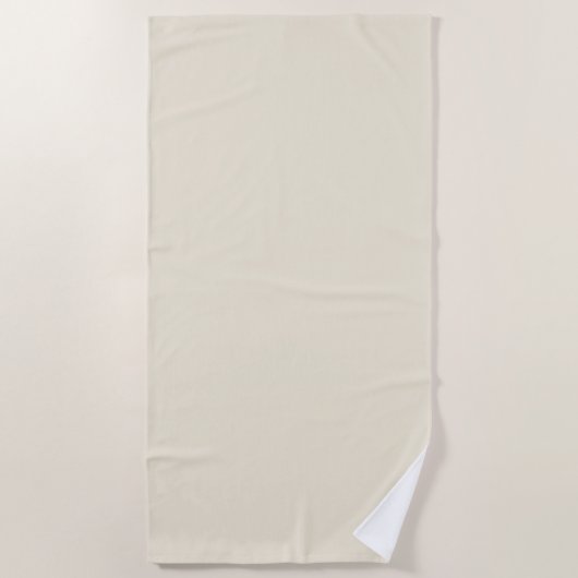 Serviette De Plage Couleur solide Eggshell (Devant)