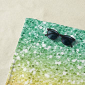 Serviette De Plage Couleur tendance pailletée ombrée (En situation)