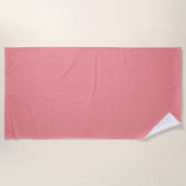 Serviette De Plage Couleur unie rose charme (Devant)