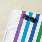 Serviette De Plage Couleurs arc-en-ciel simples et modernes Motif (En situation)