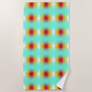 Serviette De Plage Couleurs de champ plasma de rentrée spatiale Abstr