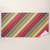 Serviette De Plage Couleurs De Tonalité Terre De La Saison Automne Su (Devant)