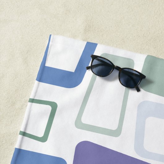 Serviette De Plage Couleurs d'hiver (En situation)