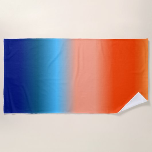 Serviette De Plage Couleurs du lever du soleil (Devant)