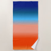 Serviette De Plage Couleurs du lever du soleil (Devant)
