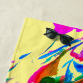 Serviette De Plage Couleurs folles (En situation)