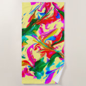 Serviette De Plage Couleurs folles (Devant)