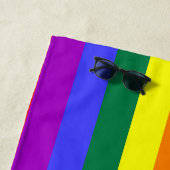 Serviette De Plage Couleurs LGBT (En situation)