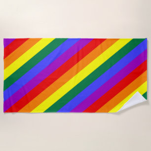 Serviette De Plage Couleurs LGBT Intense