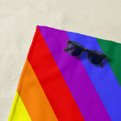 Serviette De Plage Couleurs LGBT Intense (En situation)