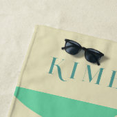 Serviette De Plage Couleurs pastel formes abstraites arrière - plan m (En situation)