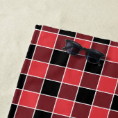 Serviette De Plage Couleurs personnalisées du Motif Buffalo Check mod (En situation)