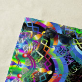 Serviette De Plage Couleurs psychédéliques Universe Mandala (En situation)