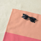 Serviette De Plage Couleurs rêveuses personnalisées (En situation)