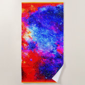Serviette De Plage Couleurs vives de Nebulae. Commandez dès maintenan (Devant)
