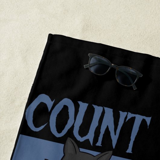 Serviette De Plage Count Catula Master of the Night (En situation)