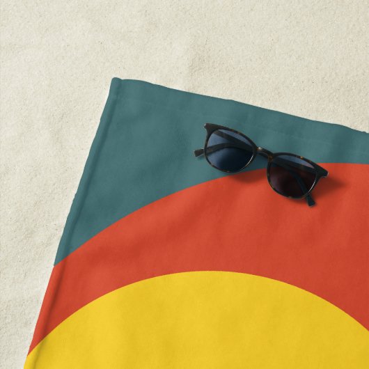 Serviette De Plage Coup de soleil Abstrait (En situation)