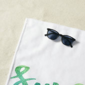 Serviette De Plage Coupe d'été Vibes de coco (En situation)