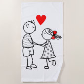 Serviette de plage Couple (Devant)