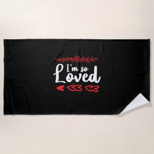 Serviette De Plage Couple Art Je Suis Si Aimé
