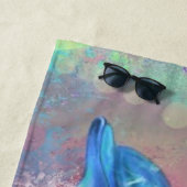 Serviette De Plage Couple dauphin - Heureux - Beau - (En situation)