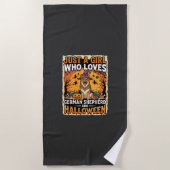 Serviette De Plage Couple de chiens Boxer Joyeuse Saint-Valentin (Devant)