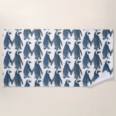 Serviette De Plage Couple de pingouin Inséparable Thunder_Cove (Devant)