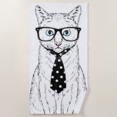 Serviette De Plage Couples de chat (Devant)