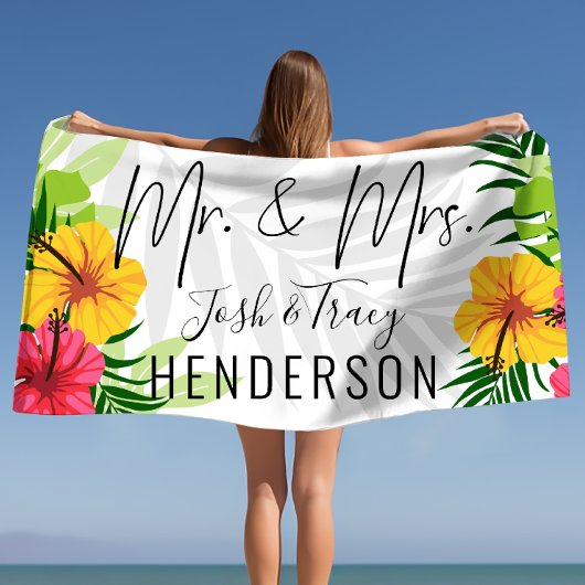 Serviette De Plage Couples Mariage personnalisé, Cadeau Anniversaire