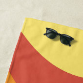 Serviette De Plage Courbes de chaîne 1970 (En situation)