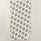 Serviette De Plage Couronne dorée - luxe royal 2 (Devant)