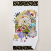 SERVIETTE DE PLAGE COURRIER COURRIER CHOSE-COURRIER (Devant)