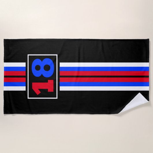 SERVIETTE DE PLAGE COURSE (Devant)