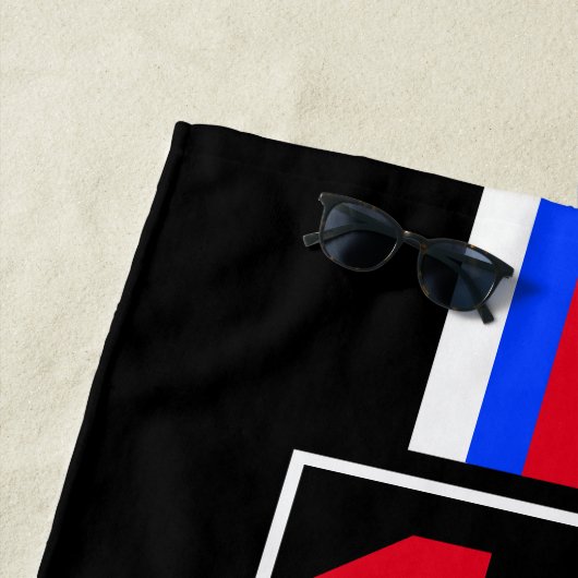 SERVIETTE DE PLAGE COURSE (En situation)