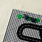 Serviette De Plage Course Piste Enfants Playmat Voitures Camions Nom  (En situation)