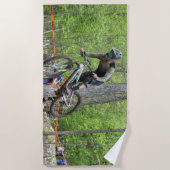 Serviette De Plage Course VTT Enduro (Devant)