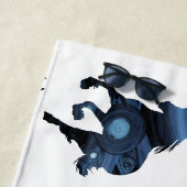 Serviette De Plage Coussin décoratif Blue Horse Art (En situation)