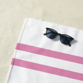 Serviette De Plage Coutume rose girly mignonne de conception de (En situation)