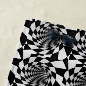 Serviette De Plage Couverture à vortex d'illusion optique (En situation)