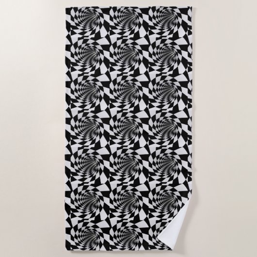 Serviette De Plage Couverture à vortex d'illusion optique (Devant)