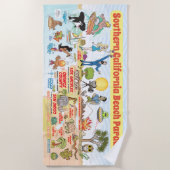 Serviette De Plage Couverture de la Californie du Sud (Devant)