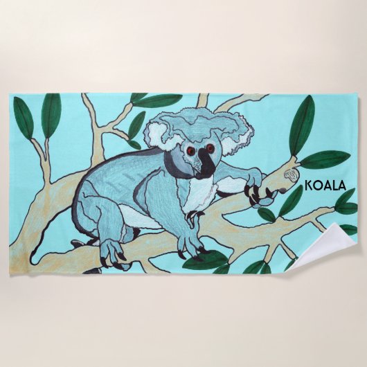 Serviette De Plage Couverture de plage de koala (Devant)